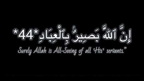 كروما ايات قرانية شاشة سوداء / وليد ابراهيم الفلوجي / سورة غافر