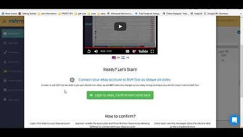 setting up your account after signing up in DSM TOOL video 2