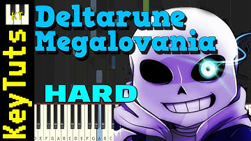 Deltarune-Megalovania by DannieloCQ Music  - Hard Mode [Piano Tutorial] (Synthesia)