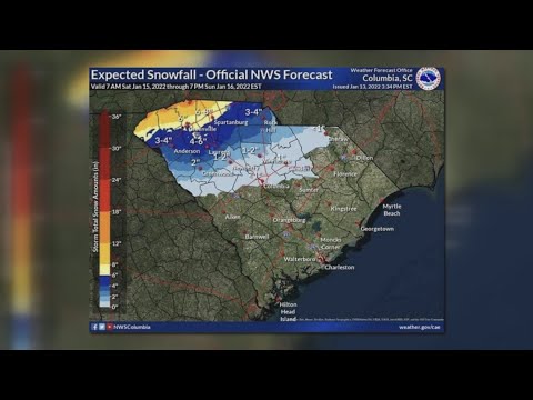 वीडियो: दक्षिण कैरोलिना में 2021 में बर्फबारी होगी?