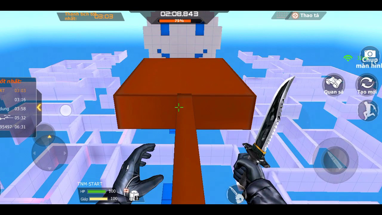 CF mobile/CF legends | trải nghiệm map parkour pixel world - YouTube