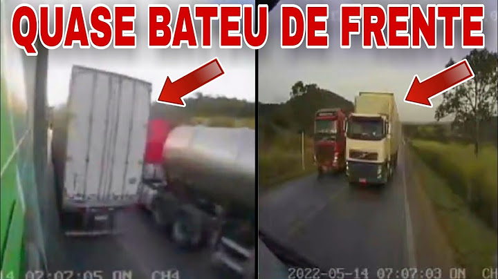Caminhoneiro herói consegue desviar de imprudente em ultrapassagem perigosa