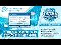How to Start New Financial Year in Tally Prime! Voucher numbering complete process made easy
