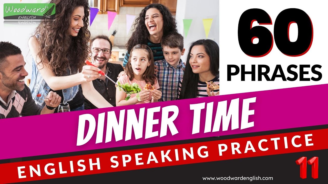 60 DINNER TIME phrases English Speaking Practice Learn English Vocabulary YouTube