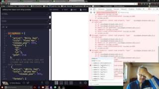 javascript how to add new elements to array console.table Jan 28, 2017