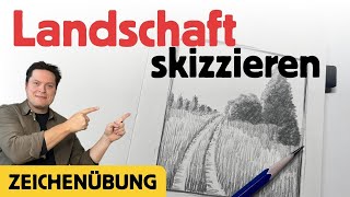 Landscape Sketching for Beginners [Pencil Tutorial] screenshot 1