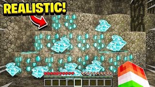 FINDING SUPER REALISTIC DIAMONDS! (ULTRA REALISTIC MINECRAFT 2)