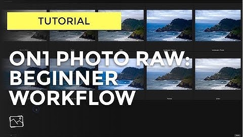 ON1 Photo RAW 2018 Tutorial 3/6 - Beginner Workflow