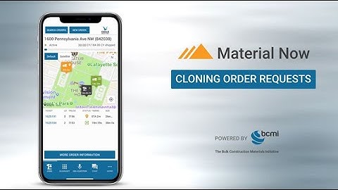 Material Now - Cloning Order Requests