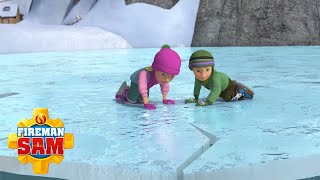 James And Hannah Stuck On Ice 1 Hour Compilation Fireman Sam Official Cartoons For Kids