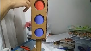 Eğlenceli ve Pratik Trafik Lambası Yapımı-Okul Öncesi Materyal Tasarımı-Çocuk Etkinlikleri Resimi