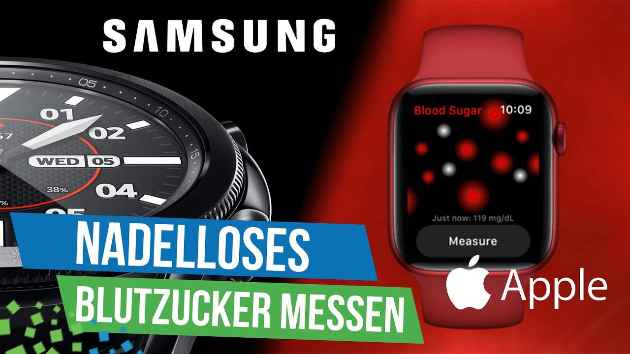 Apple Watch \u0026 Galaxy Watch sollen schon bald den Blutzucker messen - YouTube