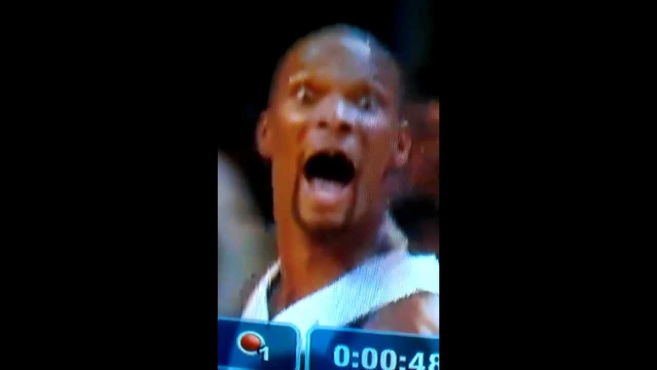 Chris Bosh Makes Funny Face Youtube
