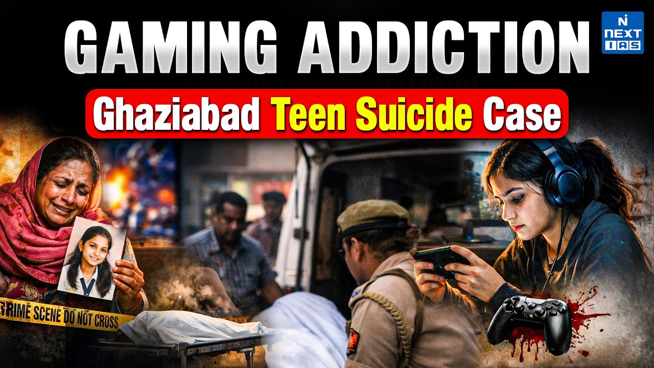 Ghaziabad Teen Suicide Case | Online Gaming | Gaming Addiction | NEXT IAS