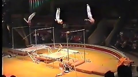 Horisontal bars with trampoline the beginning in 1995!