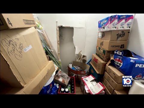 Burglar cuts hole from neighboring business to steal from Miami food store, police say