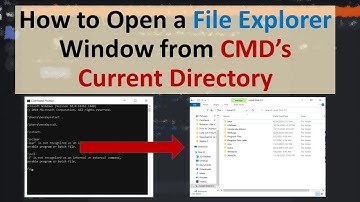 How to Open a File Explorer Window from CMD’s Current Directory