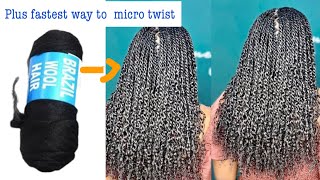 Download Lagu Can’t believe Brazilian wool did this😱, BRAZILIAN WOOL  to make MICRO TWIST / MINI TWIST MP3