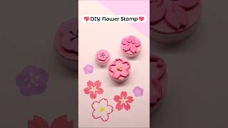 DIY Cherry Blossom Stamp 🌸 How to make a Flower Stamp / Handmade Stationery Craft #art  #craft
