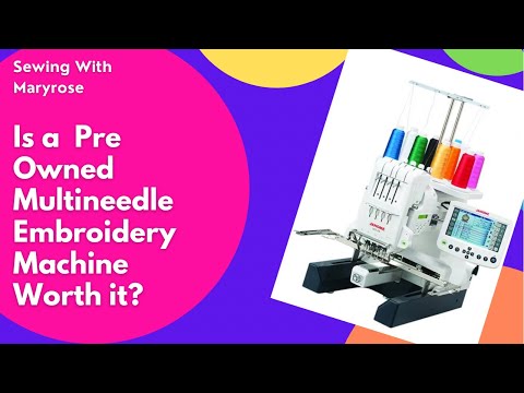 Janome MB4 MB4-S MB7 Elna 940 Pre Owned Embroidery Machine | Is a Multi needle machine worth it?￼