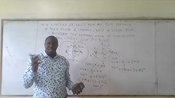 form 2 maths  area part of a circle lesson 2
