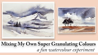 A Fun Watercolour Experiment - Mixing My Own Super Granulating Colour | Loose Expressive Painting by Anastasia Mily - Watercolour Art 4,021 views 1 month ago 15 minutes