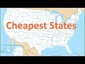 Top 10 Cheapest States To Live In The United States - YouTube