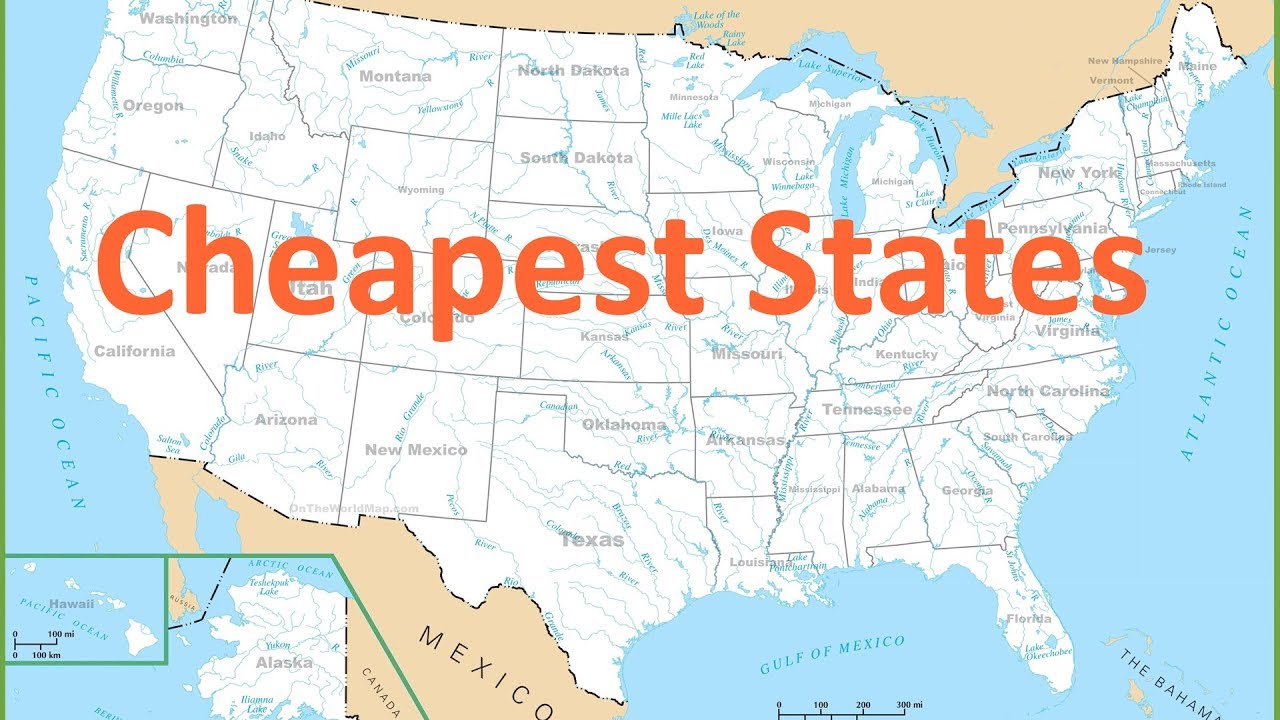 Top 10 Cheapest states to live in the US
