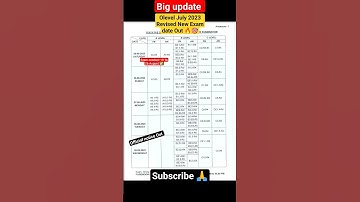 Olevel July 2023 Revised New Exam Date Out😱(19 To 26 August)|#olevelexamdate #oleveljuly2023#olevel