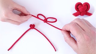 DIY Adjustable „Heart“ Love Knot - Fidget Toy - Paracord Crafts - CBYS Tutorial