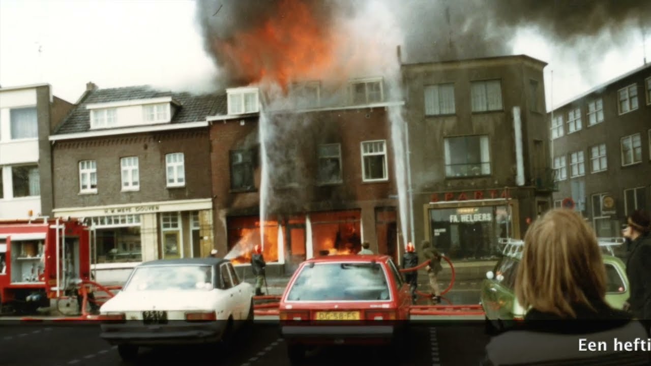 Heftige brand in 1980 bij Drieman-Schreurs.