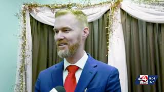 Couple make it official with Mercer County Courthouse Valentine’s Wedding
