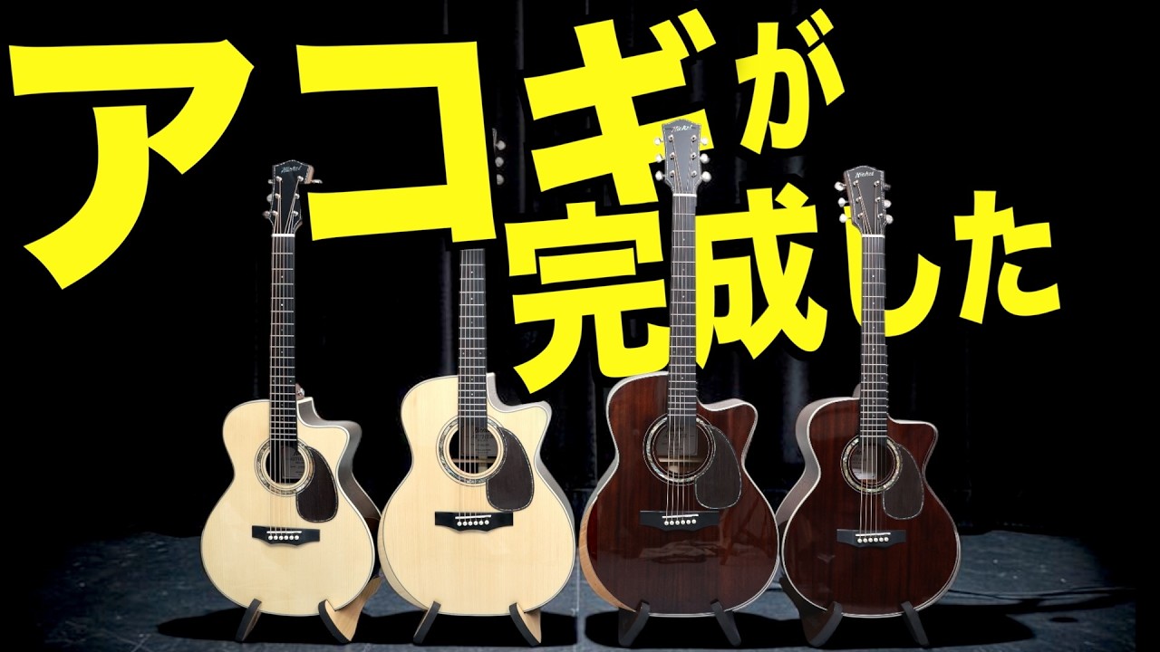 いよいよ販売開始！みんなにオススメの最強アコギを紹介します！【HiCKEL GUITARS】