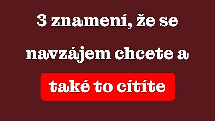 3 znamení, že se opravdu navzájem chcete a hluboce to cítíte