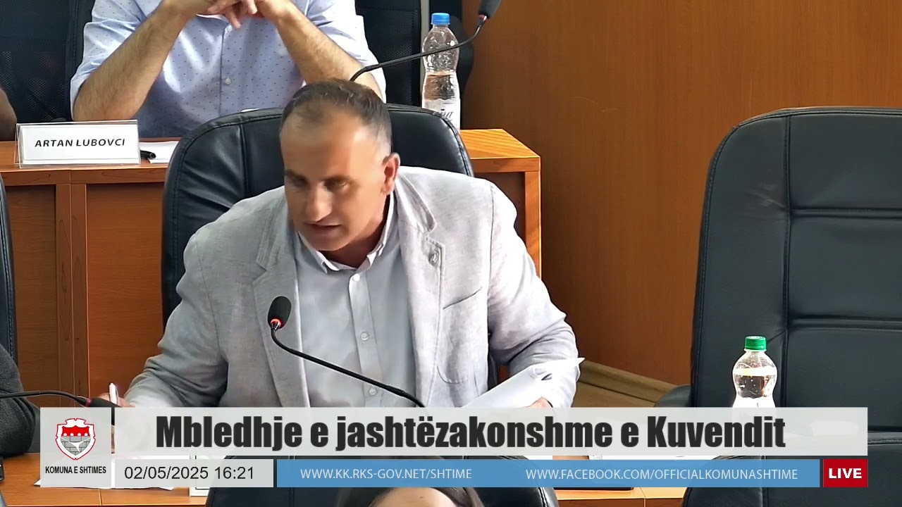Mbledhje e jashtëzakonshme e Kuvendit të Komunës së Shtimes 02.05.2025