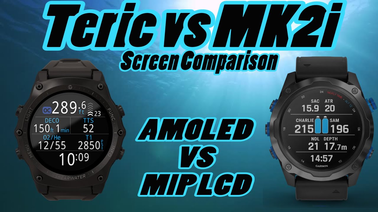 Shearwater Teric vs Garmin MK2i Screen Comparison