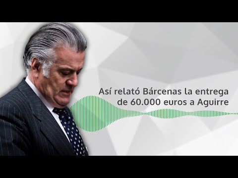Así relató Bárcenas la entrega de 60.000 euros a Aguirre: “Dile que bajamos”