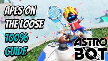 Apes On The Loose 100% Guide - All Bots & Puzzle Pieces | Astro Bot