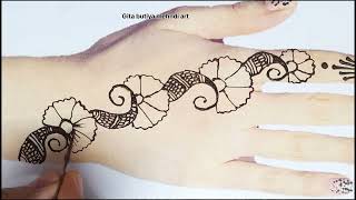 New Stylish back Hand Mehndi Design| Mehandi ka Design| Easy Mehndi design | Mehendi design| Mehendi