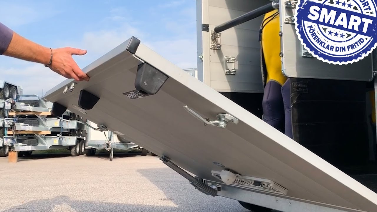 Kombiramp i aluminium – lätt som en fjäder! • Ifor Williams Sverige • Trailerimport