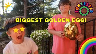 Find The Biggest Golden Egg - Egg Hunt!
