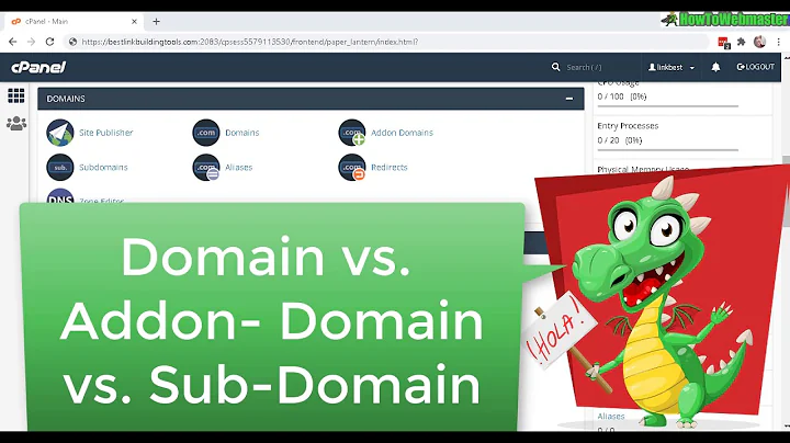 What is Difference Between Domain vs Subdomain vs Addon domain? CPanel Tutorial