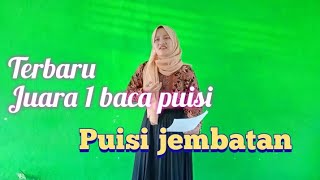 Sutardji calzoum Bachri's bridge poem (selly)