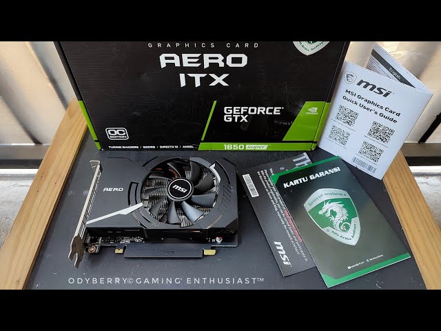 Unboxing Test 3DMark ROG Benchmark MSI GeForce® GTX 1650 SUPER