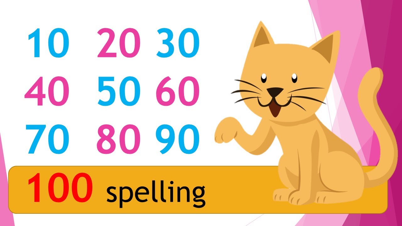 20 30 50 60 70 80 90 100 number spelling songs -