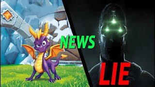 Spyro remaster arriving & splinter cell is DLC