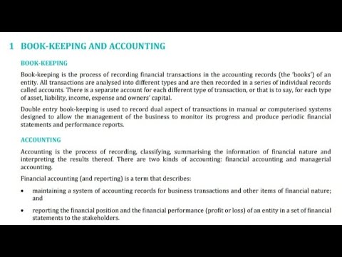 Book Keeping and Accounting | Accounting Ch1 Basics | New Scheme 2025 ...