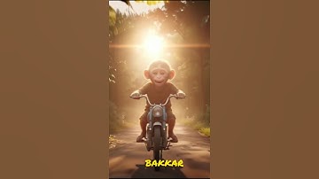Poor Monkey Fixes His Old Bike | Heart Touching Story | Never Give Up | Bakkar Flims Styls 🥹