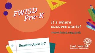 FWISD Pre-K Success Starts Here Promo