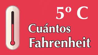 5 degrees Celsius or centigrade to Fahrenheit - How many degrees F are equal to 5 °C?